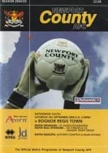Newport County v Bognor Regis Town   04-Sep-2004