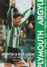 Plymouth Argyle v Brighton and Hove Albion 17-Apr-1993