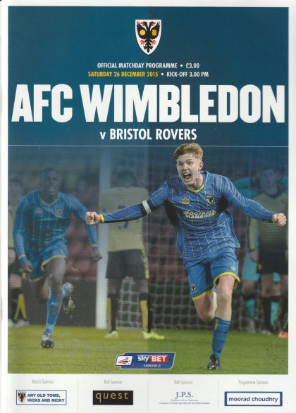 AFC Wimbledon v Bristol Rovers 26-Dec-2015