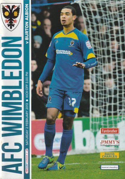 AFC Wimbledon v Burton Albion  02-Feb-2013