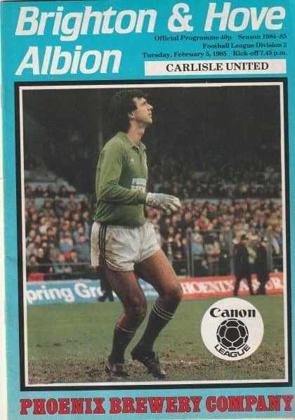 Brighton & Hove Albion v Carlisle United 05-Feb-1985