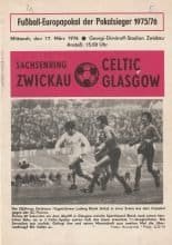 Sachsenring Zwickau v Glasgow Celtic   17-Mar-1976
