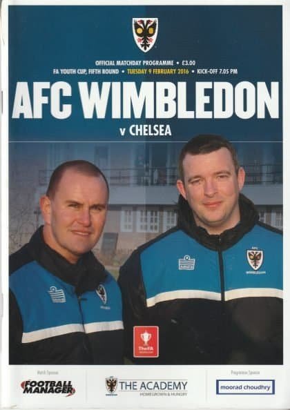 AFC Wimbledon v Chelsea  09-Feb-2016