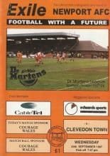 Newport AFC v Clevedon Town  24-Sep-1997