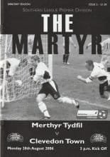 Merthyr Tydfil v Clevedon Town 28-Aug-2006