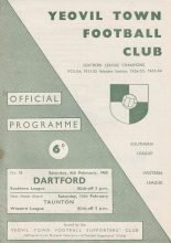 Yeovil Town v Dartford  06-Feb-1965