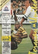 Torquay United v Exeter City 01-Aug-1994