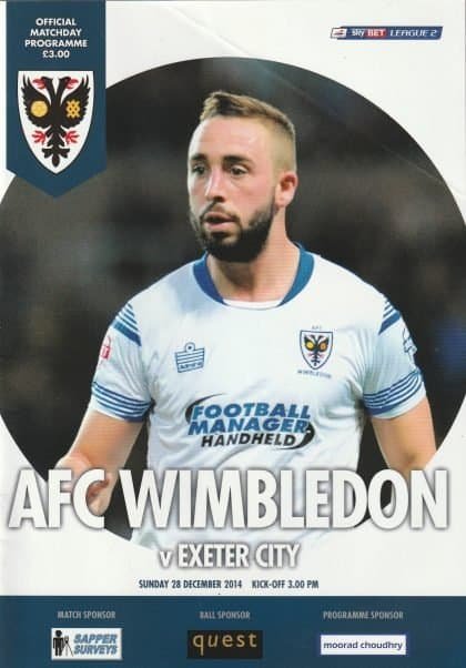 AFC Wimbledon v Exeter City 28-Dec-2014