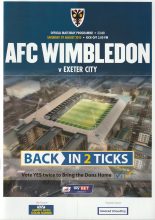 AFC Wimbledon v Exeter City 29-Aug-2015