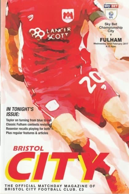 Bristol City v Fulham  22-Feb-2017