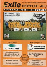 Newport AFC v Gloucester City 04-Sep-1996