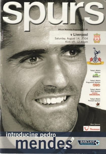Tottenham Hotspur v Liverpool   14-Aug-2004