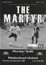 Merthyr Tydfil v Maidenhead United  02-Sep-2006