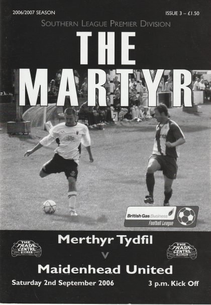 Merthyr Tydfil v Maidenhead United  02-Sep-2006