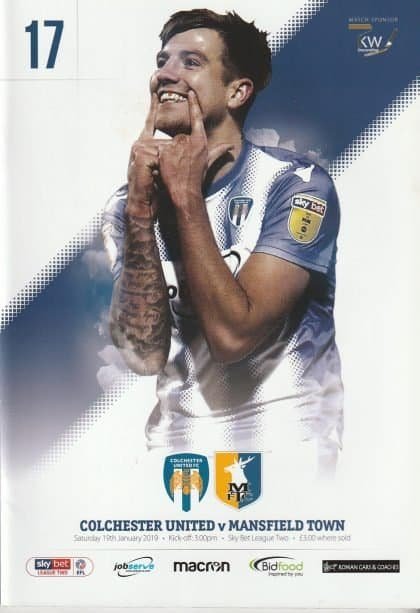 Colchester United v Mansfield Town  19-Jan-2019