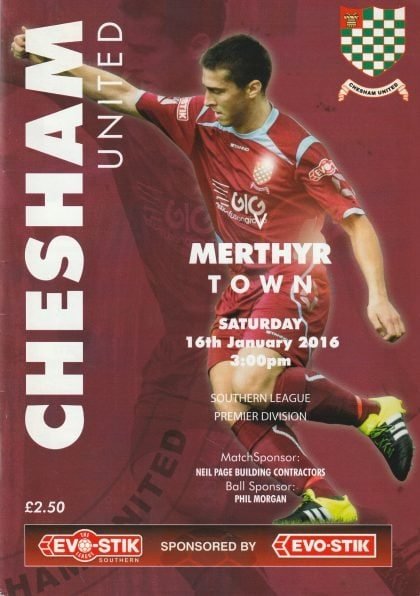 Chesham United v Merthyr Town 16-Jan-2016