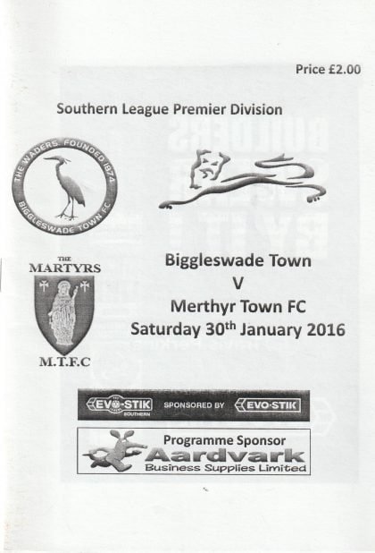 Biggleswade Town v  Merthyr Town 30-Jan-2016