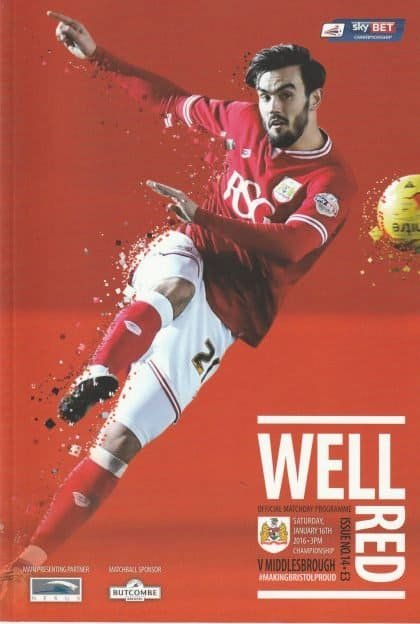 Bristol City v Middlesbrough  16-Jan-2016
