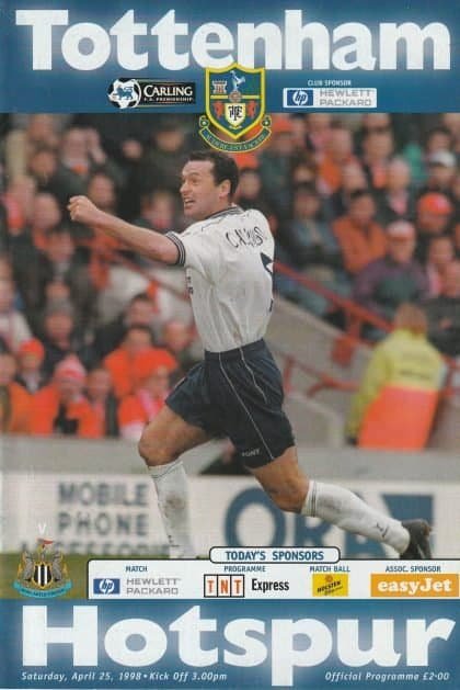 Tottenham Hotspur v Newcastle United 25-Apr-1998