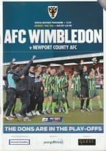 AFC Wimbledon v Newport County  07-May-2016