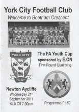 York City v Newton Aycliffe  21-Sep-2011