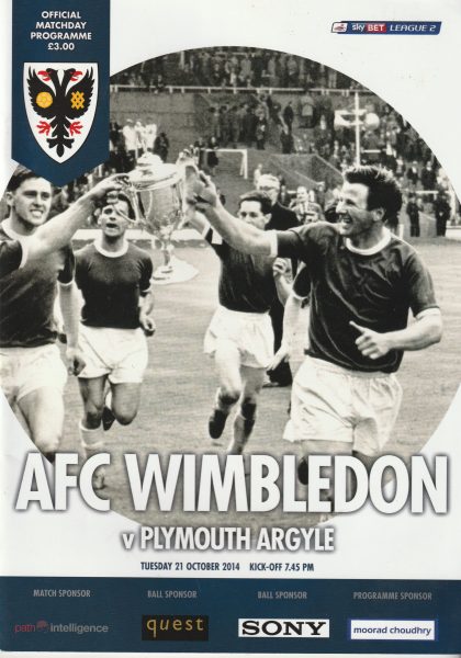 AFC Wimbledon v Plymouth Argyle 21-Oct-2014