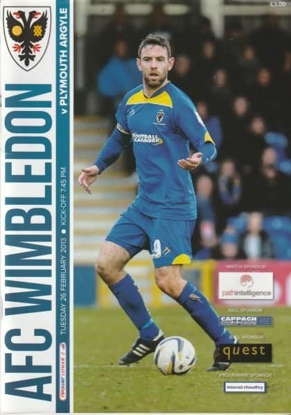 AFC Wimbledon v Plymouth Argyle  26-Feb-2013