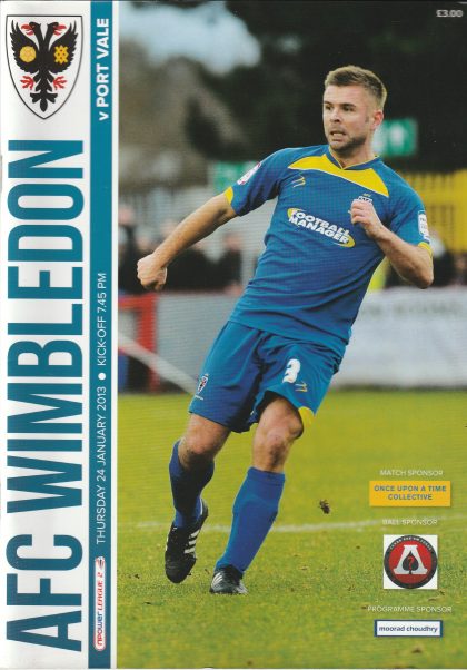 AFC Wimbledon v Port Vale 24-Jan-2013