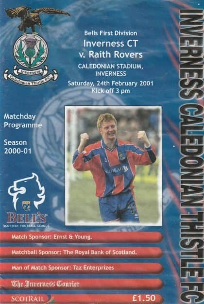 Inverness Caledonian Thistle v Raith Rovers 24-Feb-2001