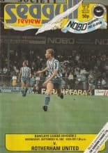 Brighton and Hove Albion v Rotherham United 16-Sep-1987