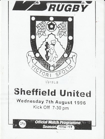 VS Rugby v Sheffield United  07-Aug-1996