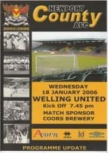 Newport County v Welling United 18-Jan-2006