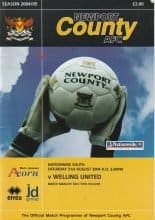 Newport County v Welling United 21-Aug-2004