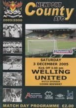Newport County v Welling United 03-Dec-2005
