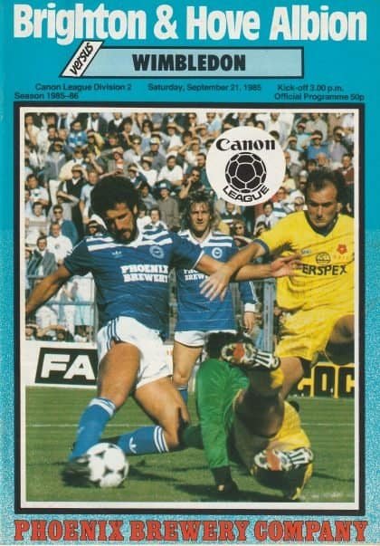 Brighton & Hove Albion v Wimbledon 21-Sep-1985