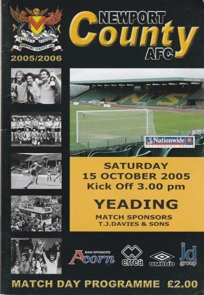 Newport County v Yeading 15-Oct-2005