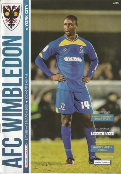 AFC Wimbledon v York City  09-Mar-2013