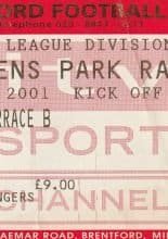 Brentford v Queens Park Rangers 24-Nov-2001