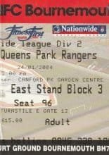 AFC Bournemouth v Queens Park Rangers 24-Jan-2004