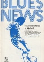 Southend United v Walsall 17-Nov-1973