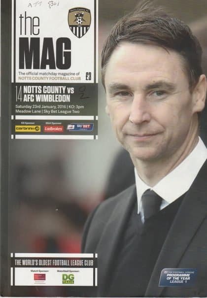 Notts County v AFC Wimbledon 23-Jan-2016