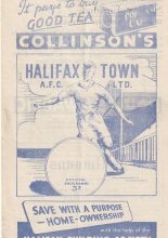 Halifax Town v Barnsley 27-Aug-1954