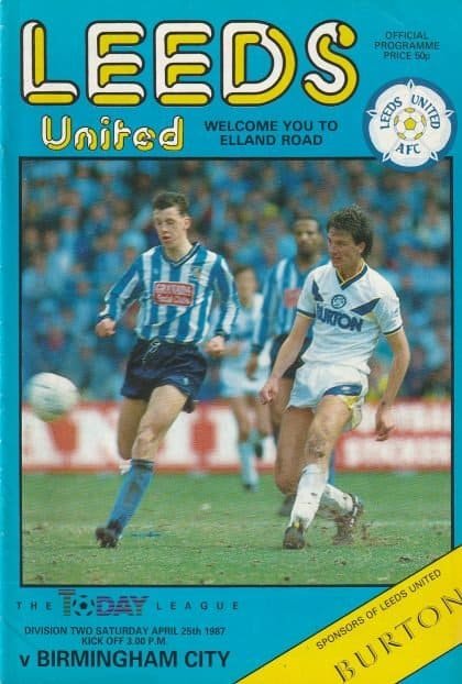 Leeds United v Birmingham City 25-Apr-1987