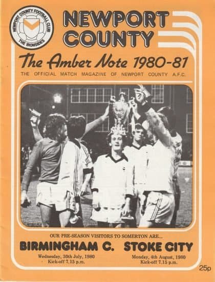 Newport County v Birmingham City 30-Jul-1980