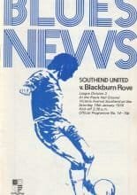 Southend United v Blackburn Rovers  19-Jan-1974