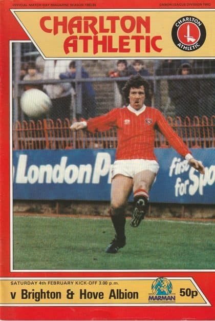 Charlton Athletic v Brighton & Hove Albion 04-Feb-1984