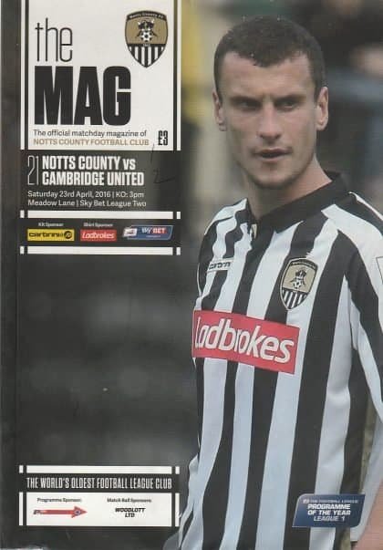 Notts County v Cambridge United 23-Apr-2016