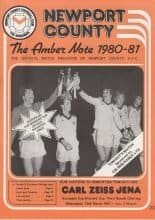 Newport County v Carl Zeiss Jena  18-Mar-1981