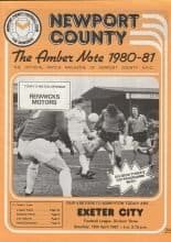 Newport County v Exeter City  18-Apr-1981