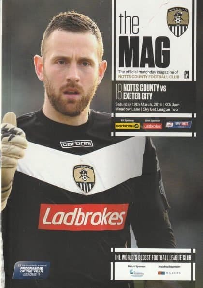 Notts County v Exeter City 19-Mar-2016